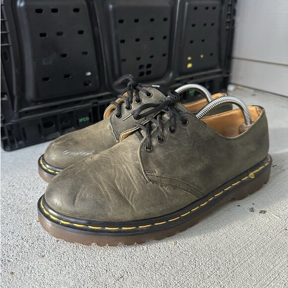 Dr. Martens Made in England Dusty Green Leather Oxford Shoes Men’s UK 10 US 11 main image 9